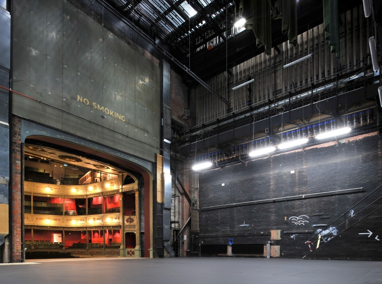 photograph of Bristol Old Vic theatre from backstage